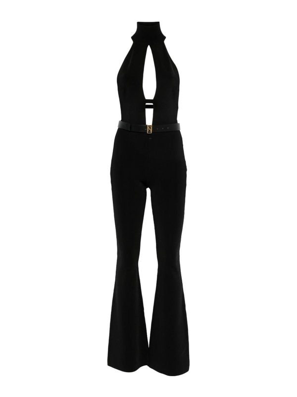 Elisabetta Franchi Jean Évasé - Noir