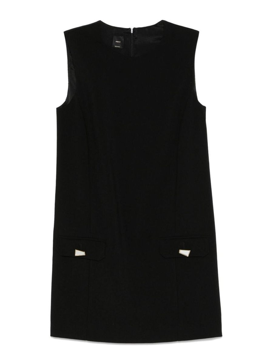 Pinko Robe Au Genou - Noir