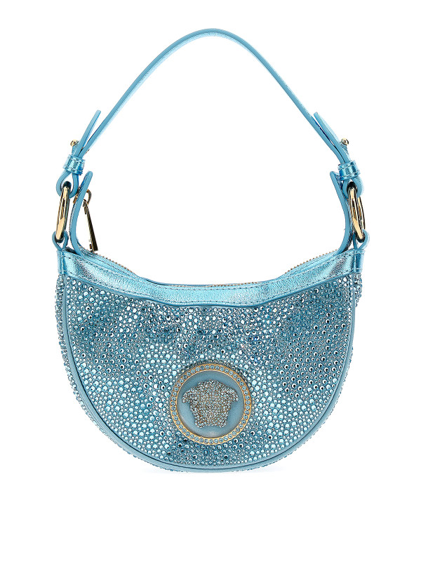 Versace Sac Porté Épaule - Bleu Clair
