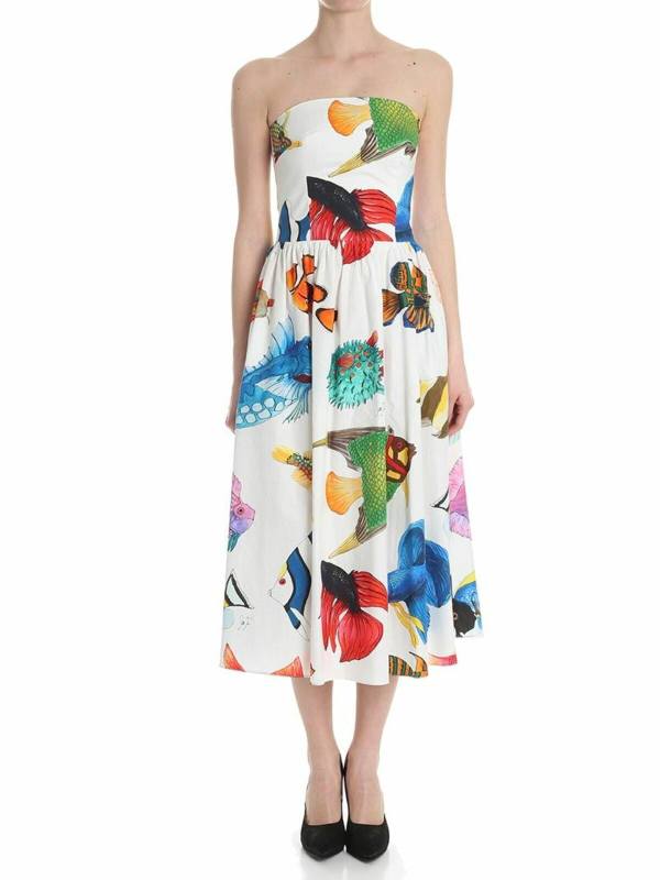 Stella Jean Robe Au Genou - Multicolore