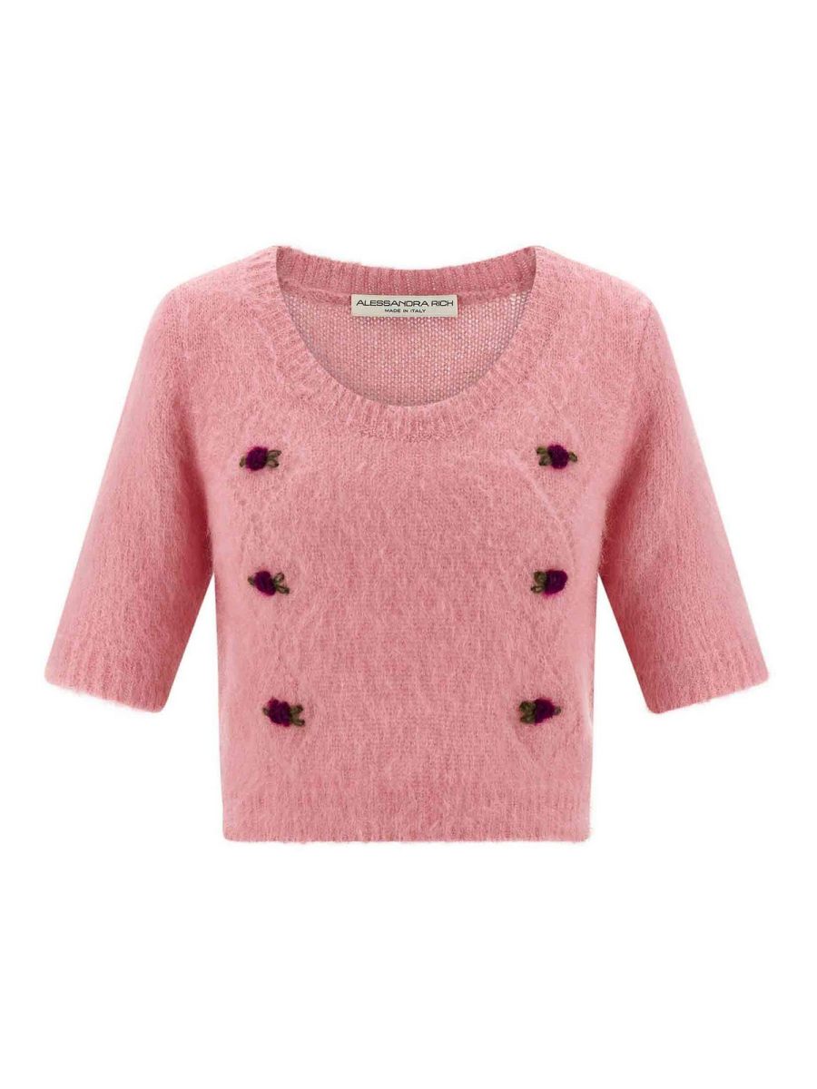 Alessandra Rich Cardigan - Couleur Chair