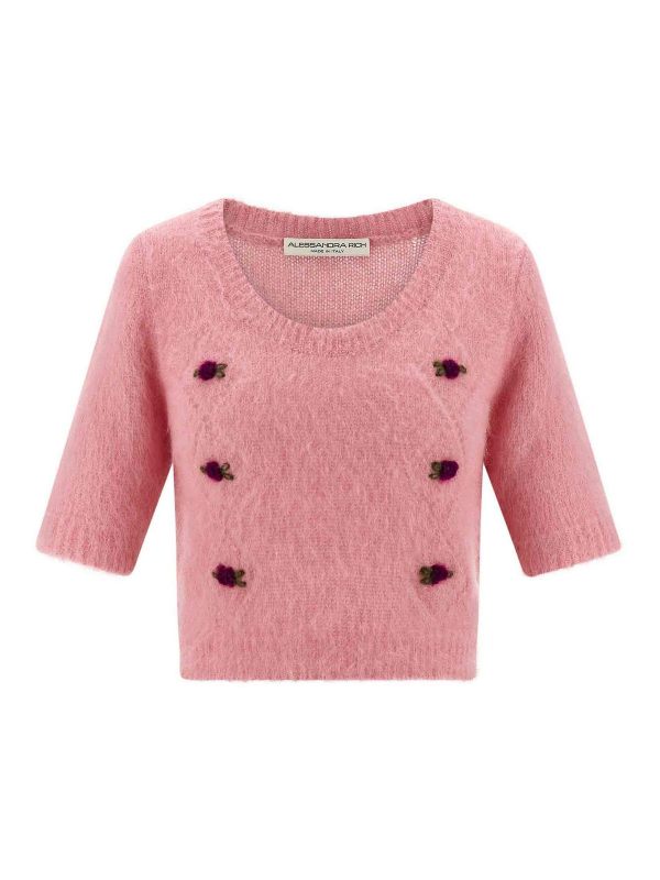 Alessandra Rich Cardigan - Couleur Chair