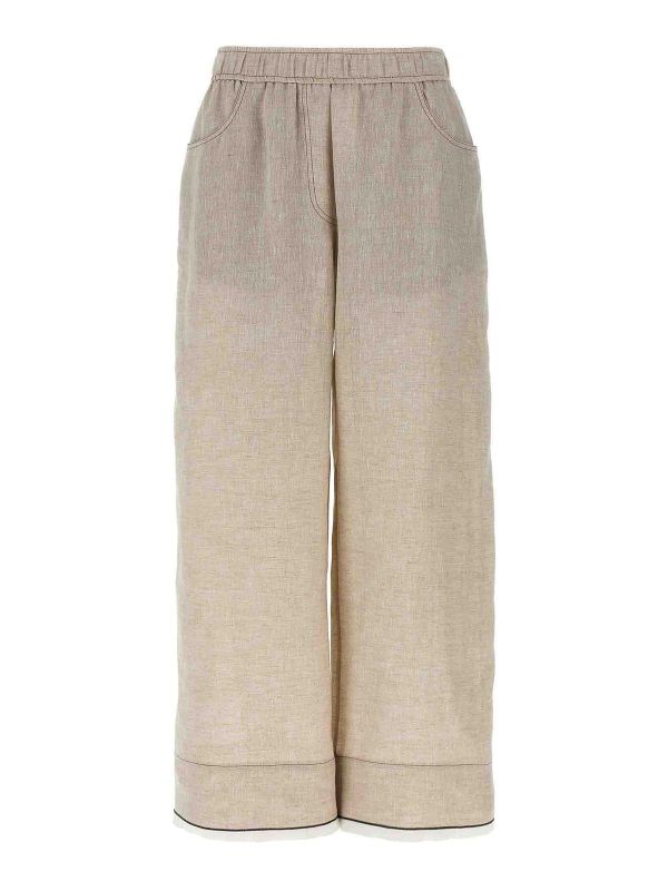 Brunello Cucinelli Pantalons Décontractés - Beige