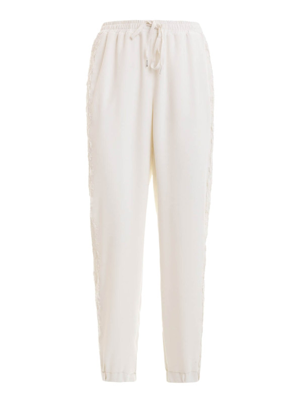 Ermanno Scervino Pantalons Décontractés - Blanc