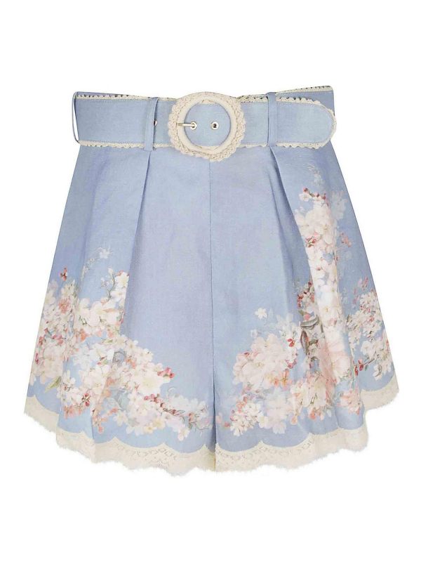 Zimmermann Robe Courte - Bleu