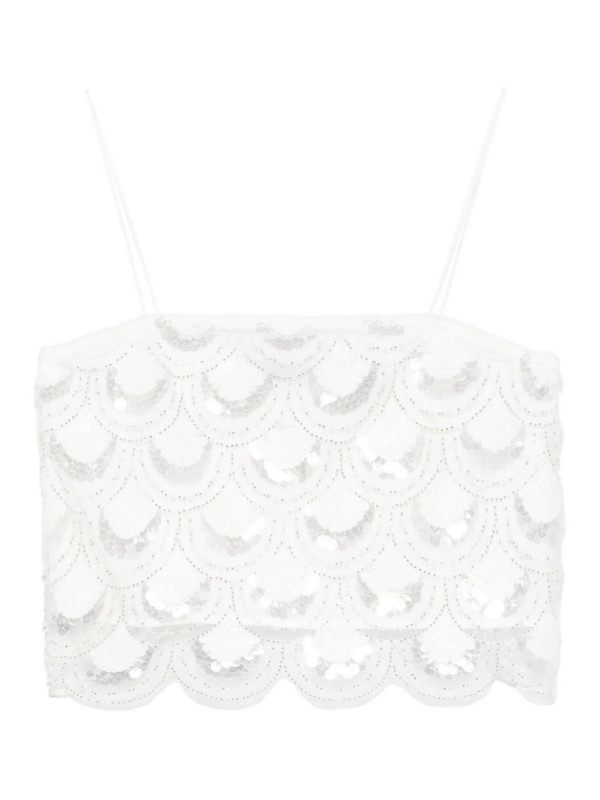 Rotate Birger Christensen Top - Blanc