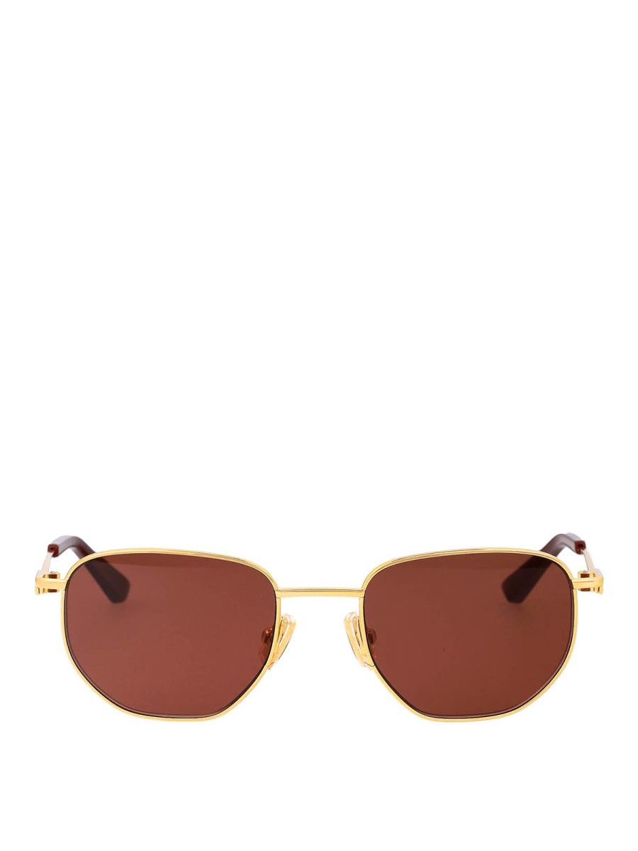 Bottega Veneta Lunettes De Soleil - Or