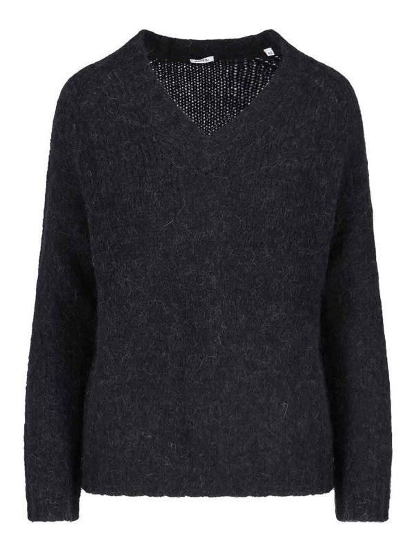 Aspesi Pull Col Rond - Noir
