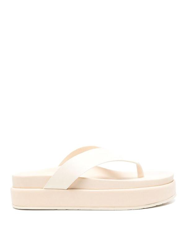 Ancient Greek Sandals Mules - Beige Clair