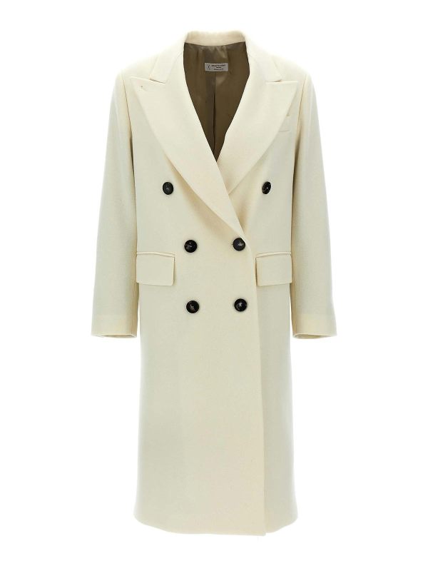 Alberto Biani Manteau Court - Blanc