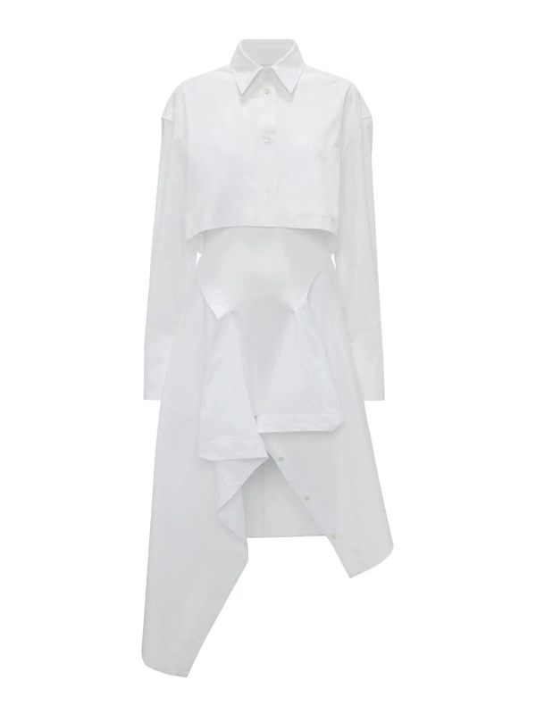 J. W. Anderson Robe Au Genou - Blanc