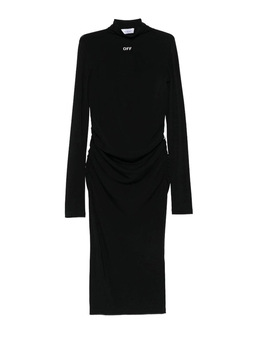 Off-White Pull Col Roulé - Noir