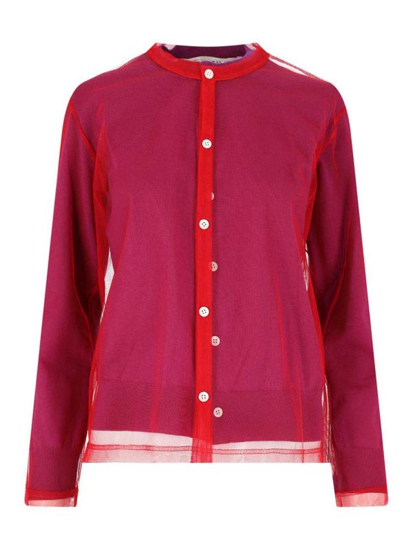Comme Des Garcons Cardigan - Violet