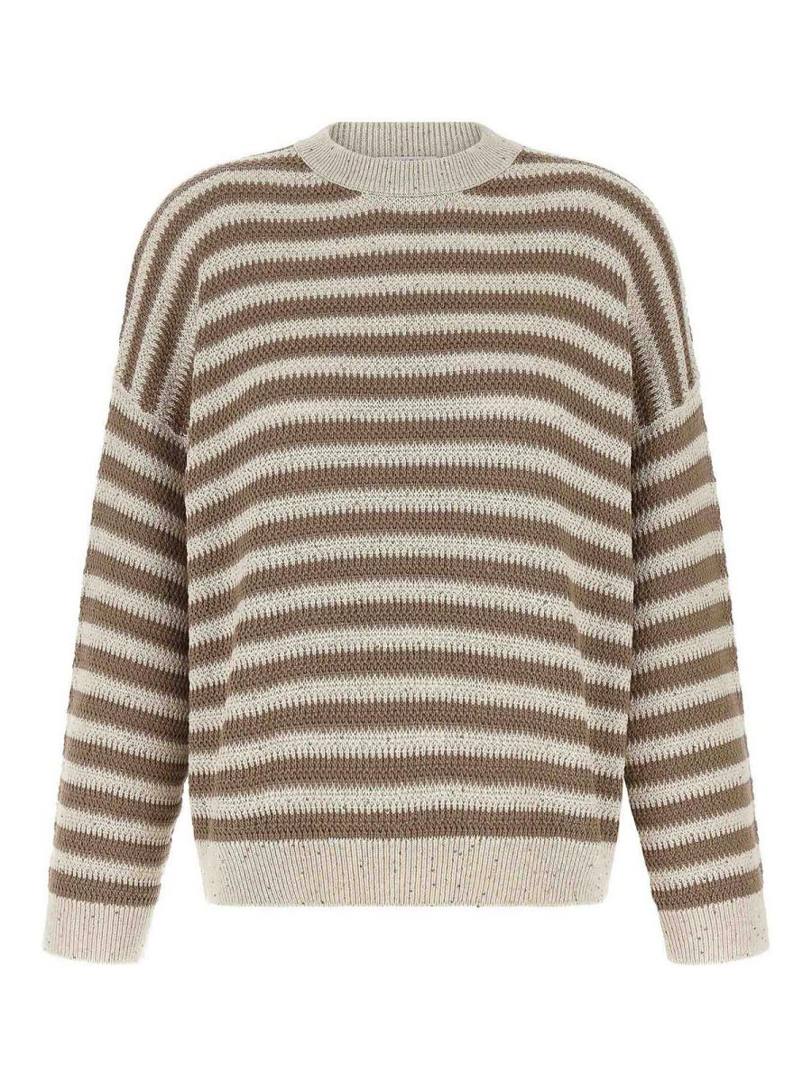Brunello Cucinelli Pull Col Rond - Multicolore