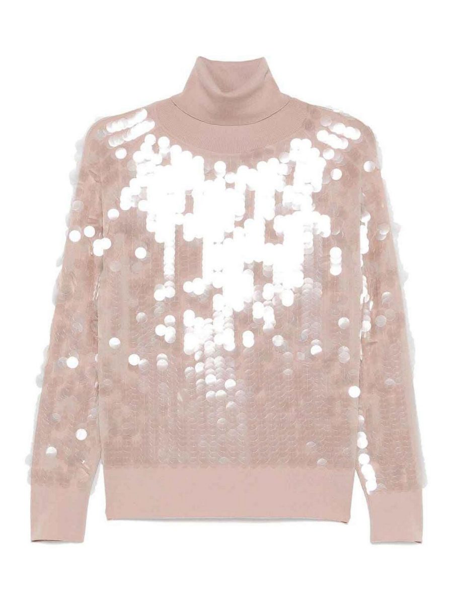 Ermanno Scervino Pull Col Rond - Couleur Chair