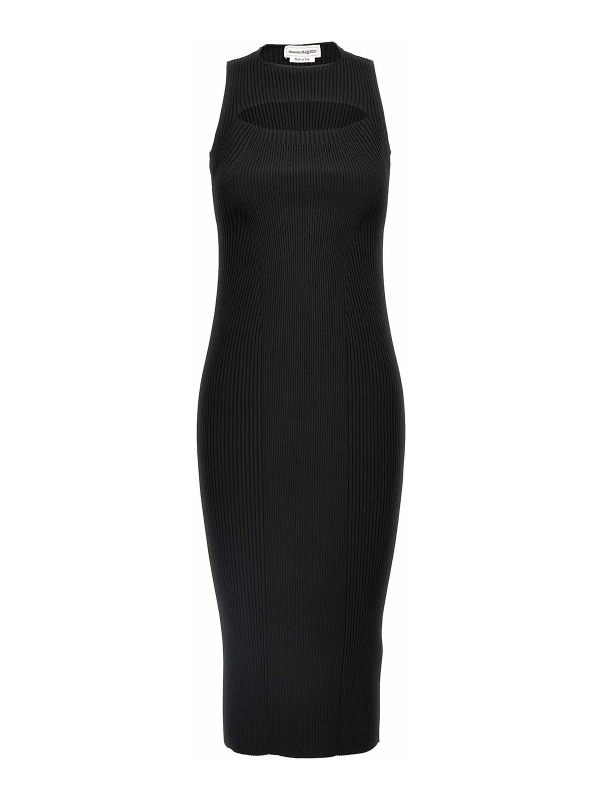 Alexander Mcqueen Maxi Robe - Noir