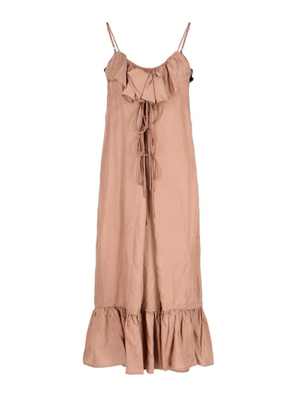 Dries Van Noten Robe Au Genou - Couleur Chair