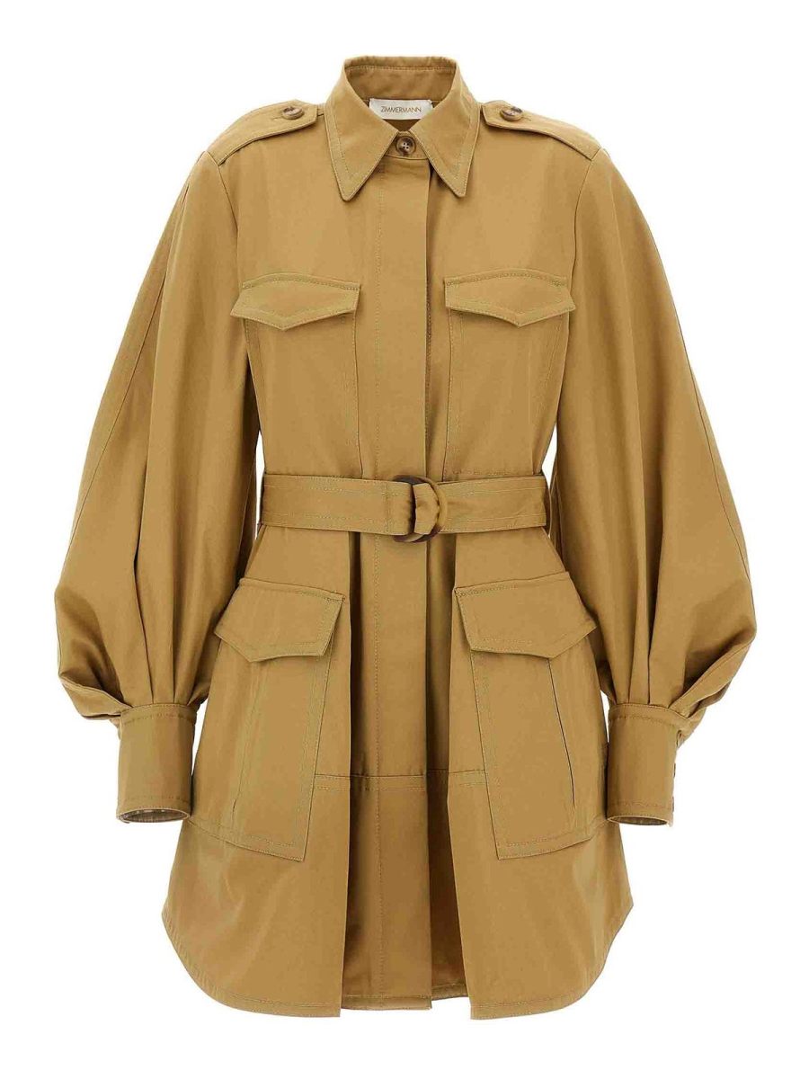 Zimmermann Robe Courte - Beige