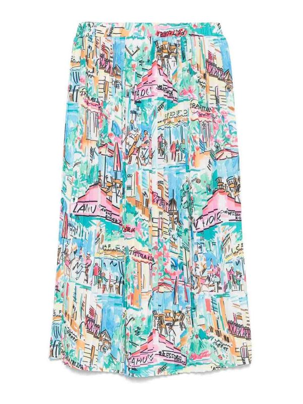 Alessandro Enriquez Jupe Midi - Multicolore