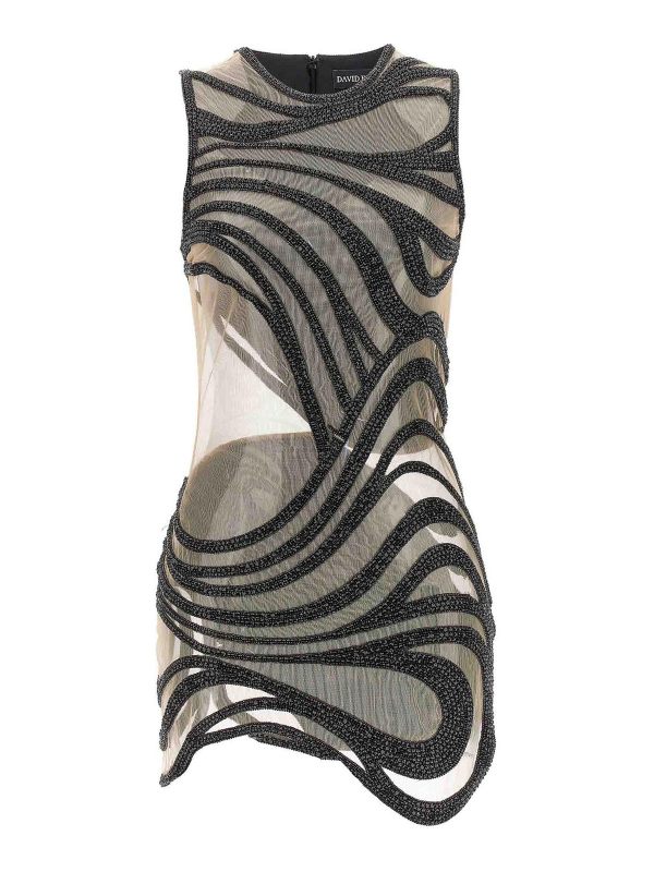 David Koma Robe Courte - Noir