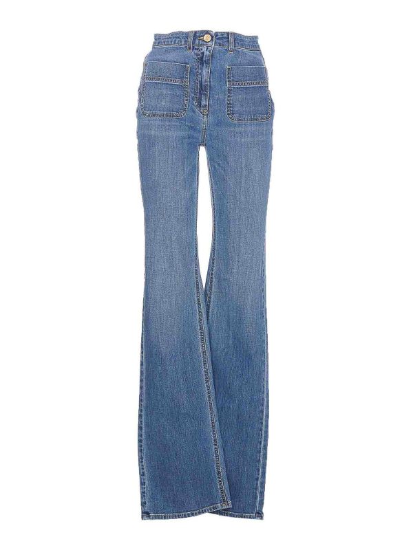 Elisabetta Franchi Jean Droit - Bleu