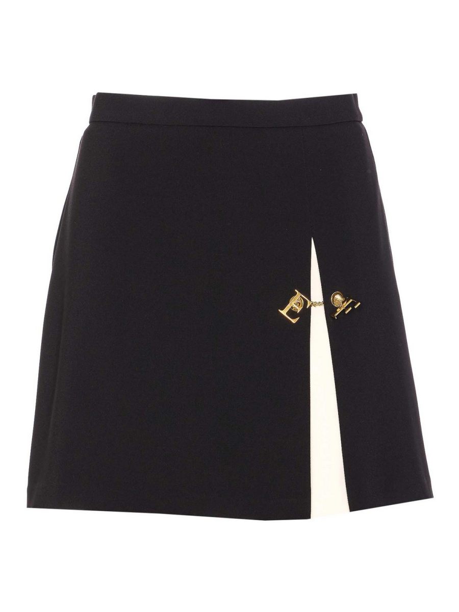 Elisabetta Franchi Jupe Midi - Noir