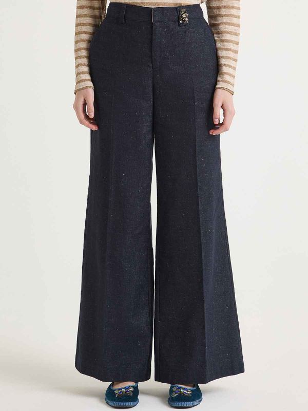 Maliparmi Pantalons Décontractés - Bleu