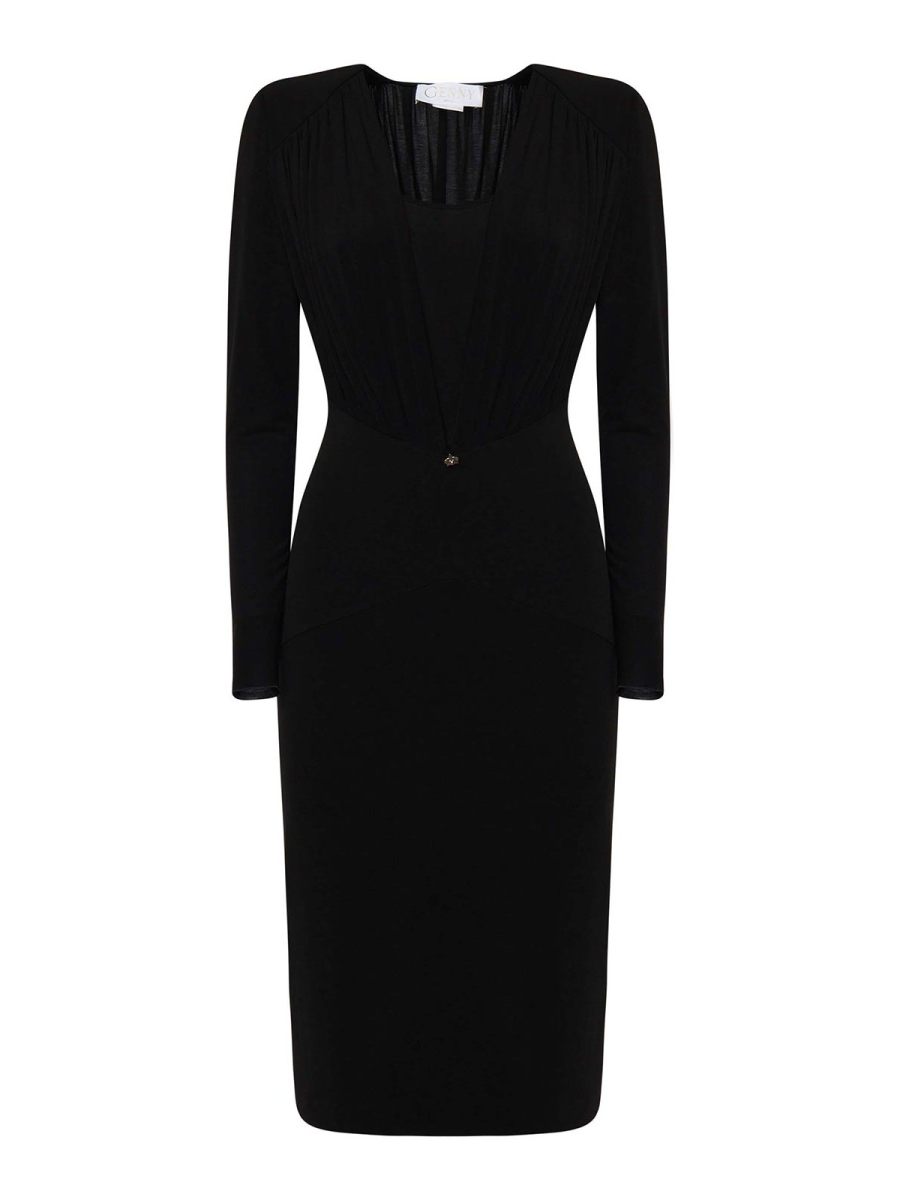 Genny Robe Au Genou - Noir