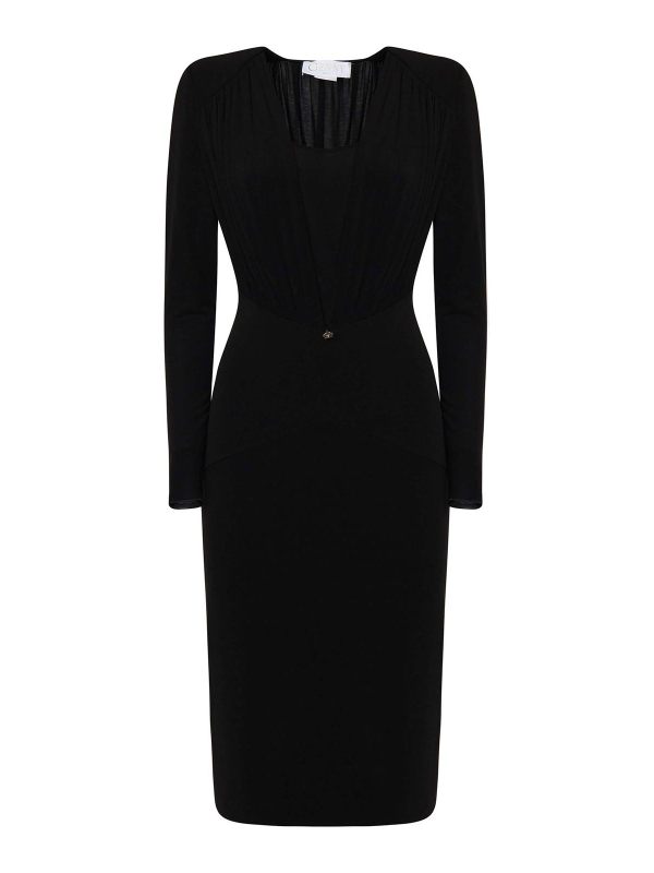 Genny Robe Au Genou - Noir