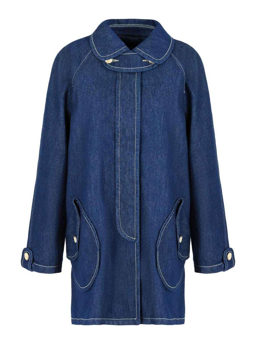 Emporio Armani Veste En Jean - Bleu