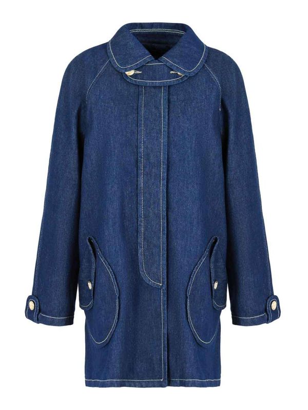 Emporio Armani Veste En Jean - Bleu