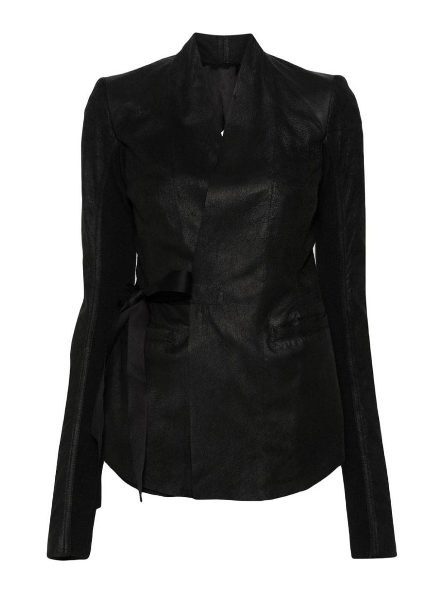 Rick Owens Blouson En Cuir - Noir
