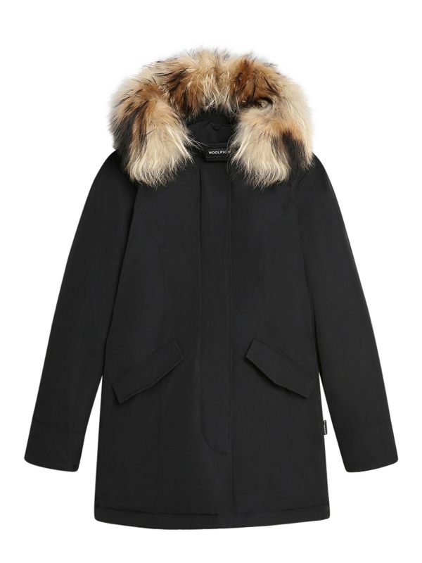 Woolrich Luxury Arctic Raccoon - Noir