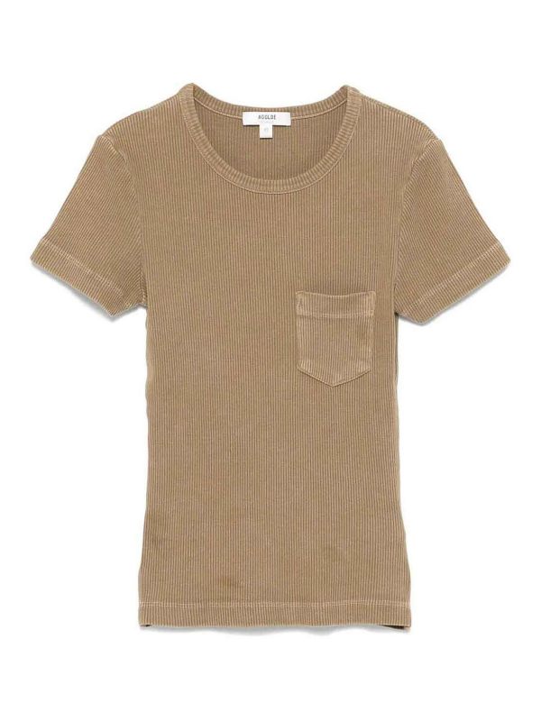 Agolde T-Shirt - Marron