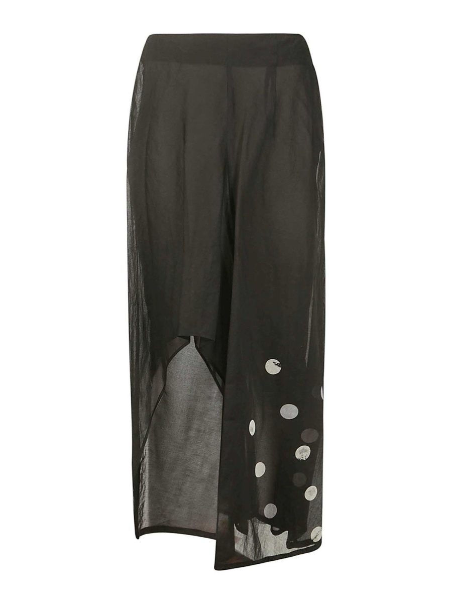 Yohji Yamamoto Jupe Midi - Noir