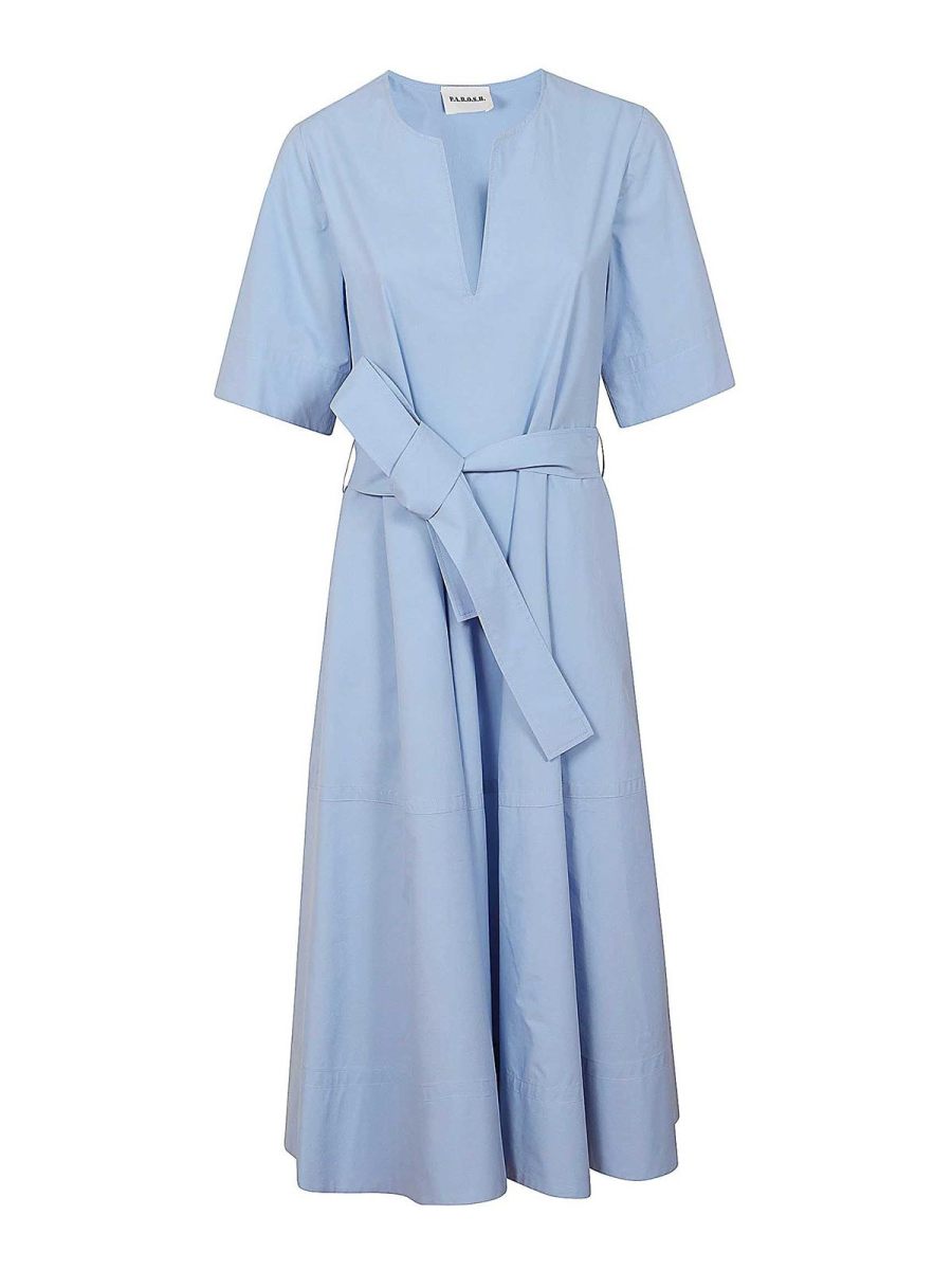 P. A.R. O.S. H. Robe Au Genou - Bleu Clair