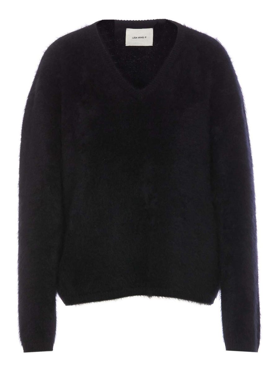 Lisa Yang Pull Col Rond - Noir