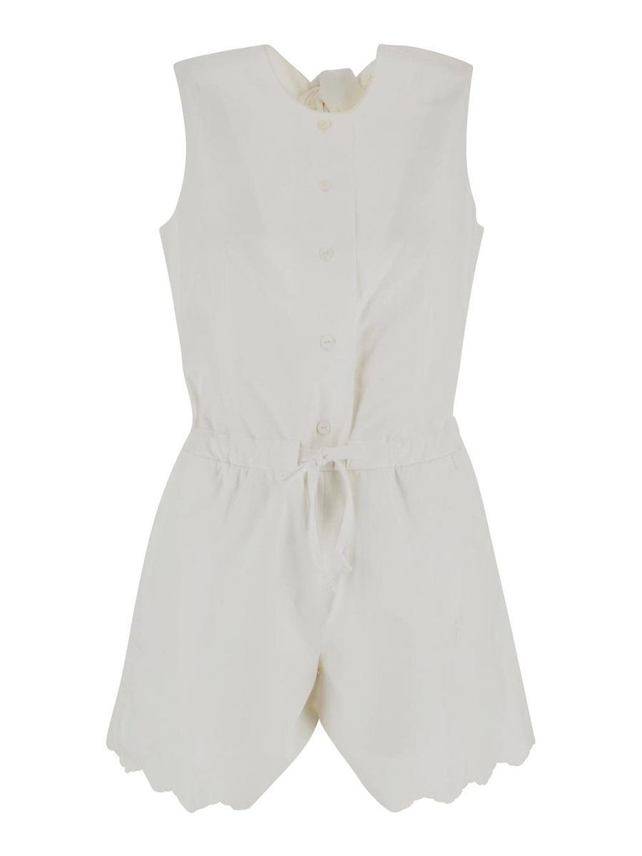Patou Robe Au Genou - Blanc