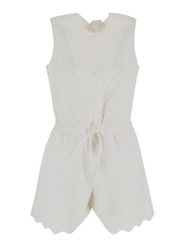 Patou Robe Au Genou - Blanc