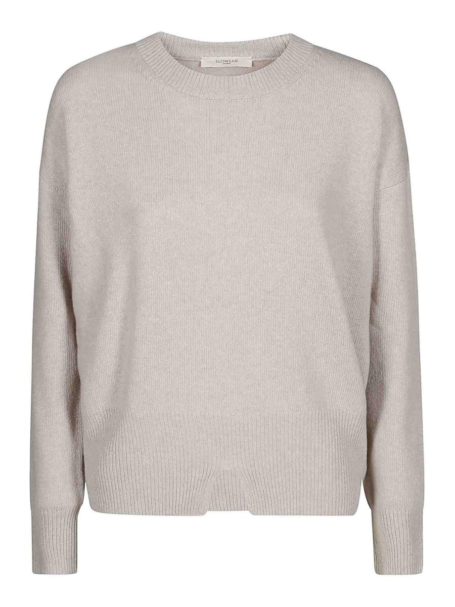 Zanone Pull Col Bateau - Beige Clair