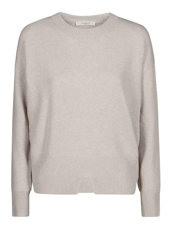 Zanone Pull Col Bateau - Beige Clair