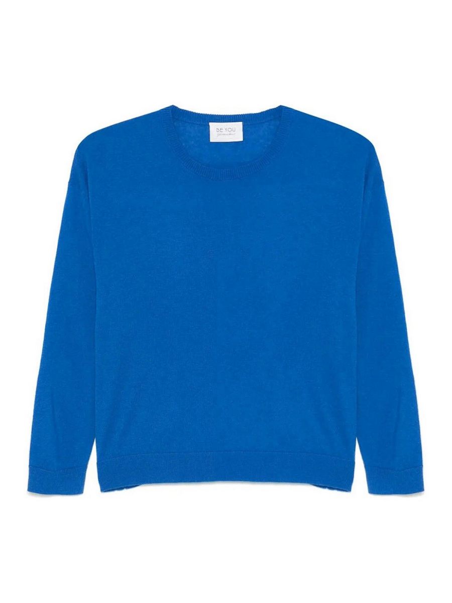 Be You Pull Col Rond - Bleu