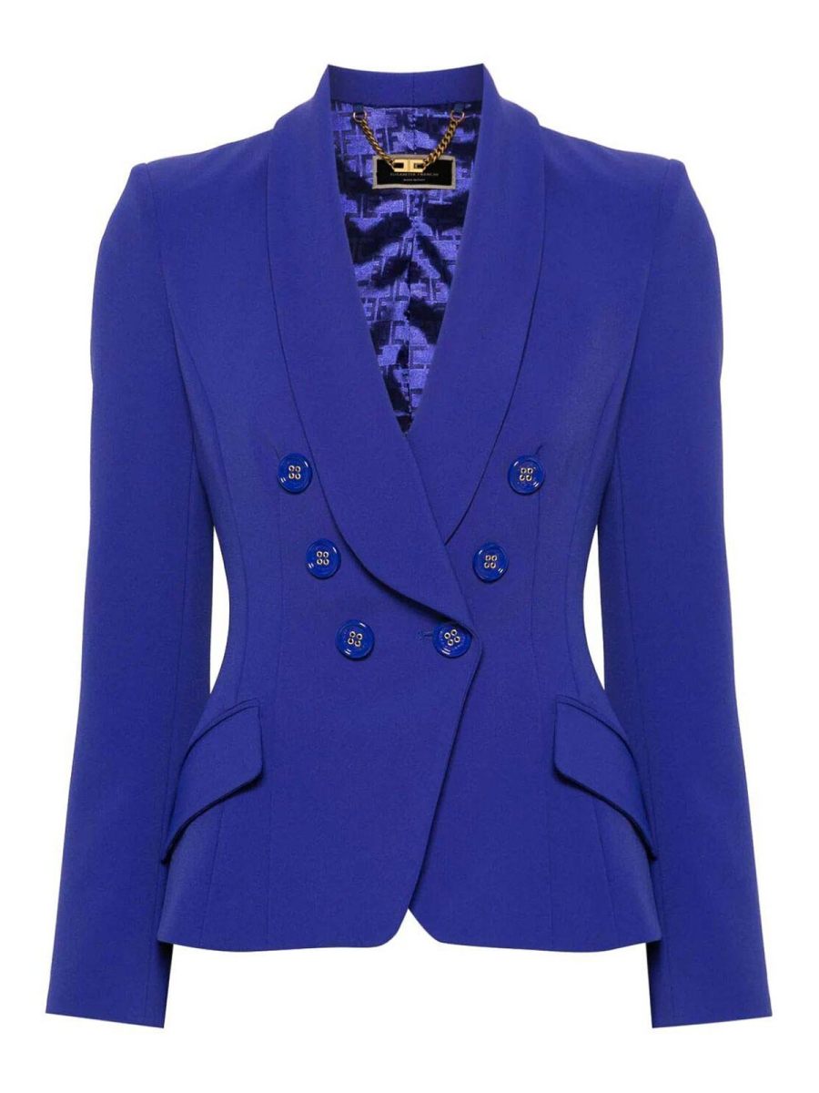 Elisabetta Franchi Veste Casual - Bleu