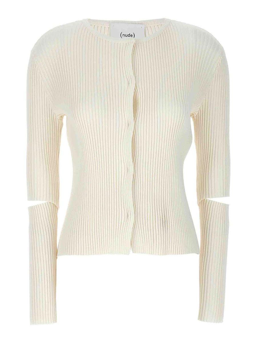 Nude Cardigan - Blanc