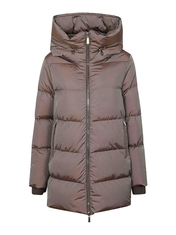 Moorer Blouson Rembourré - Marron