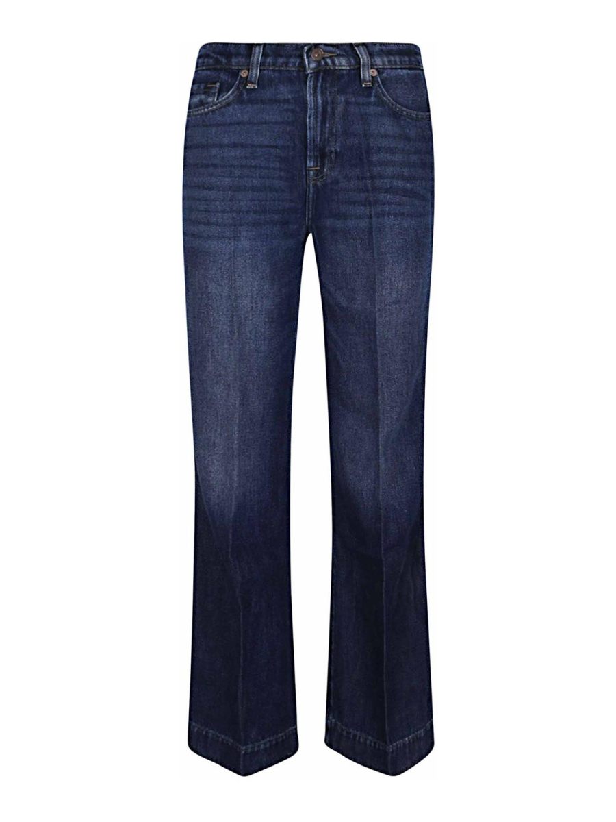 7 For All Mankind Pantalon Couturier - Bleu