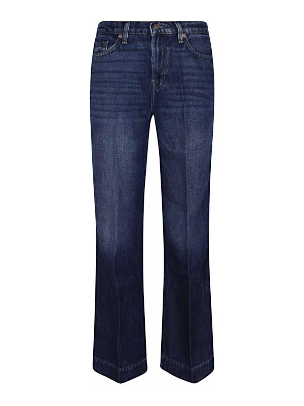 7 For All Mankind Pantalon Couturier - Bleu