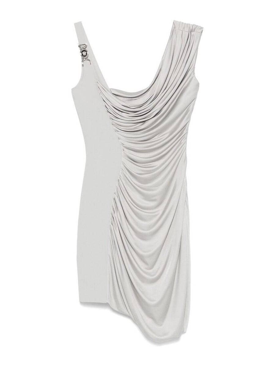 Versace Robe Au Genou - Gris