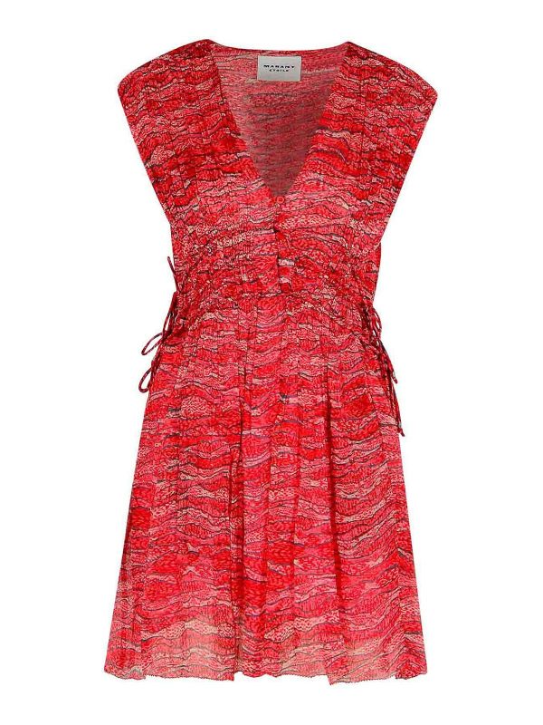 Isabel Marant Robe Au Genou - Rouge