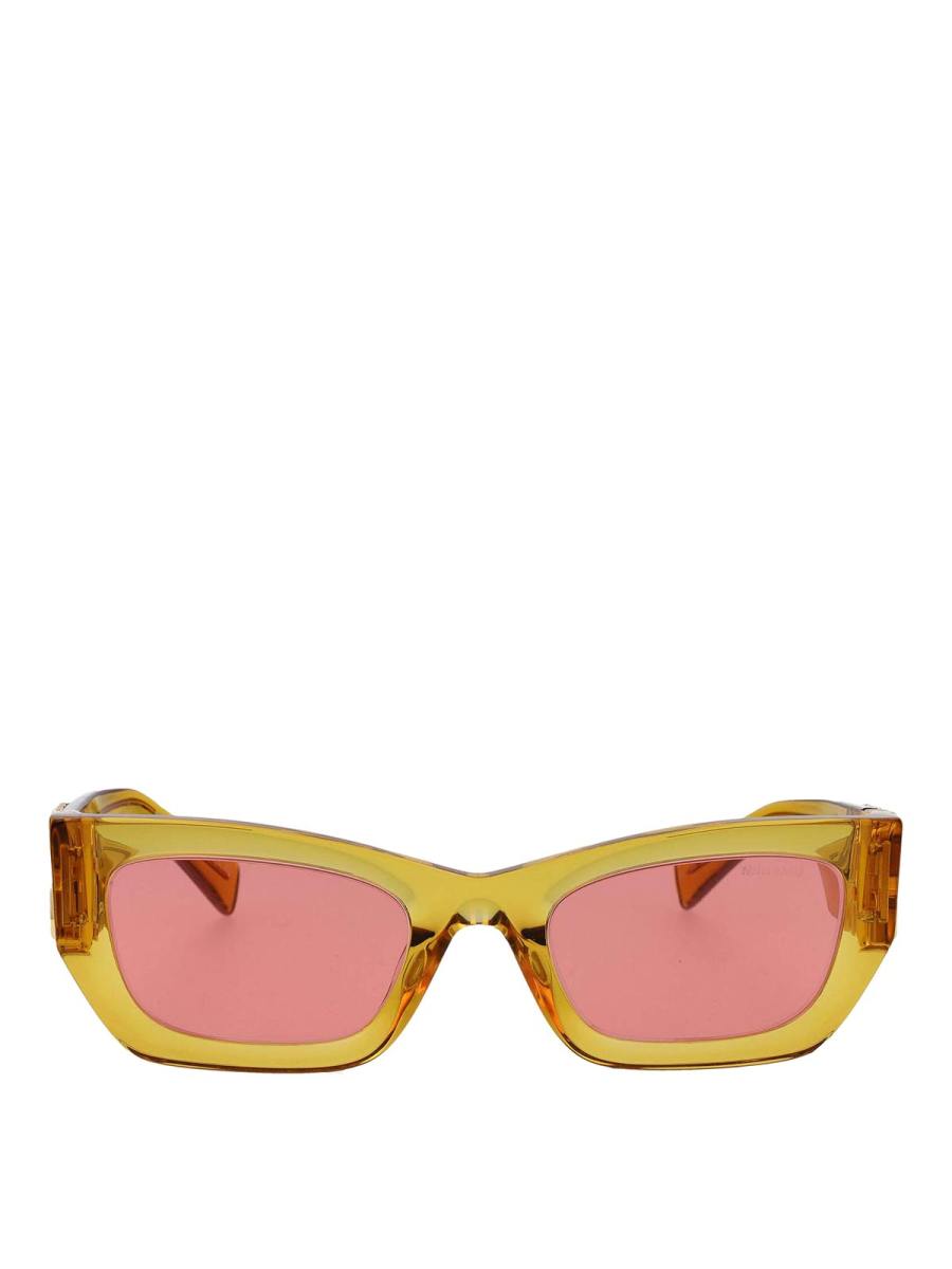 Miu Miu Lunettes De Soleil - Orange